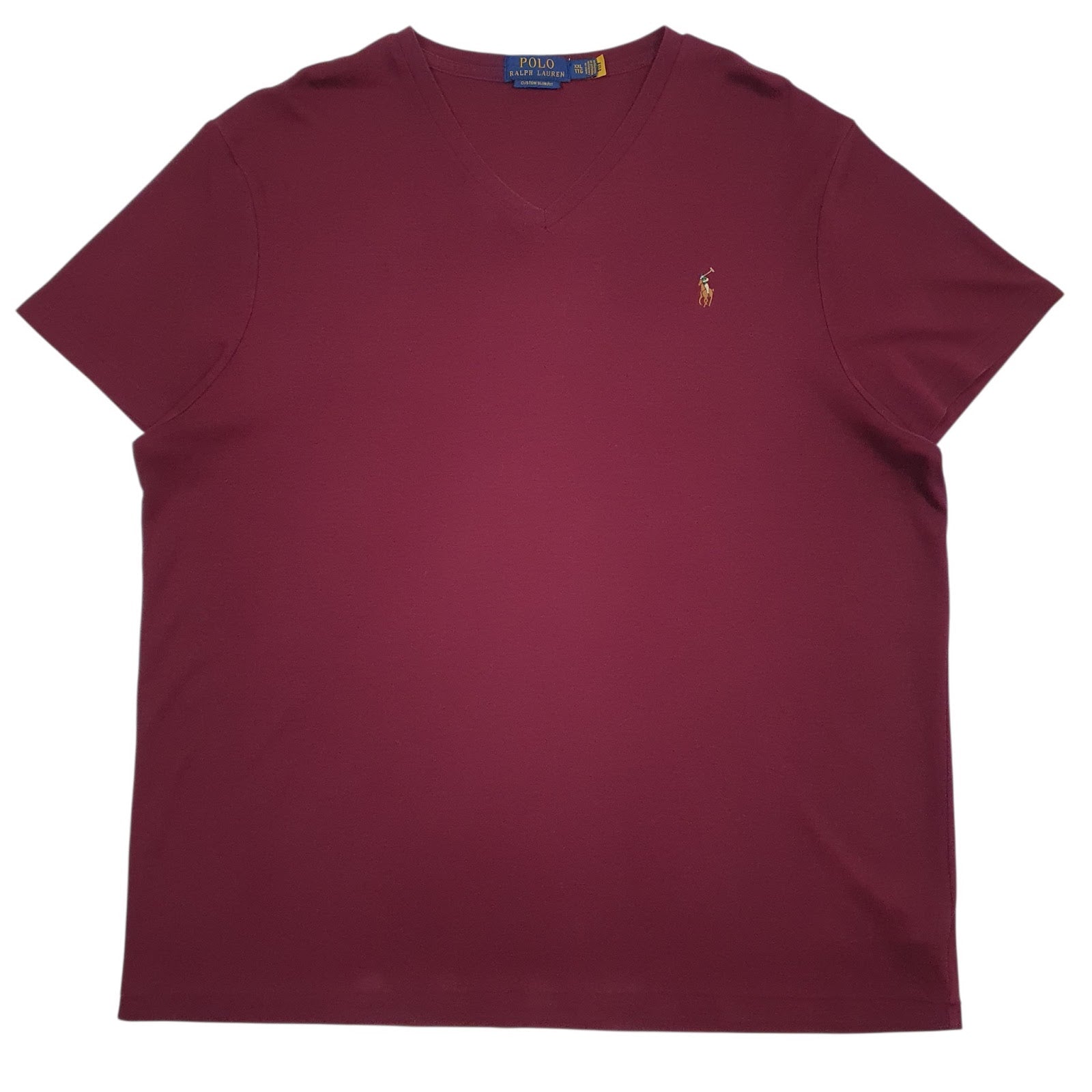 Mens Burgundy Polo Ralph Lauren  Short Sleeve T Shirt