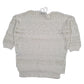 Womens White Next Mesh Shear Crewneck Jumper