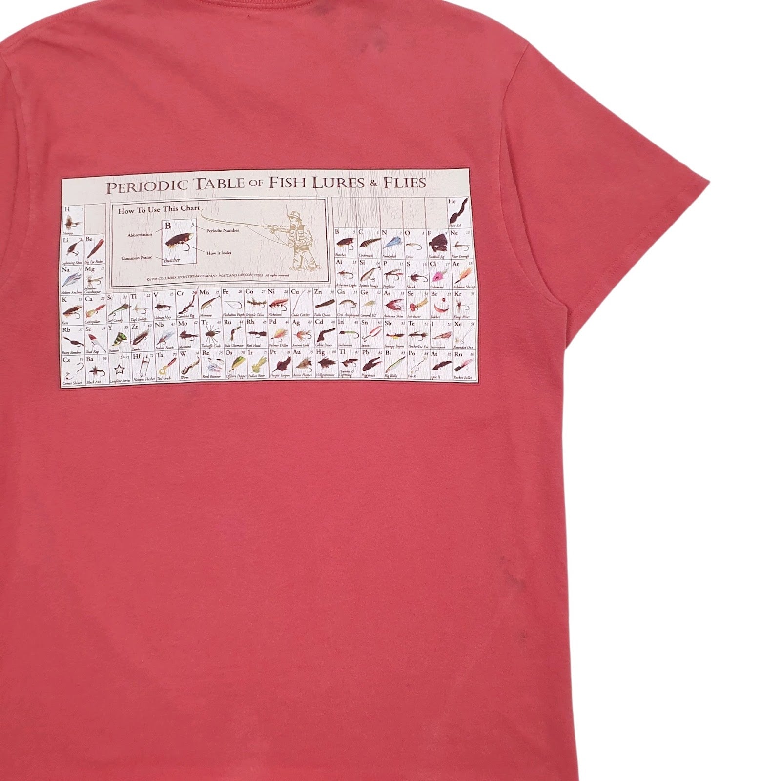 Mens Red Columbia Sportswear Company   T Shirt