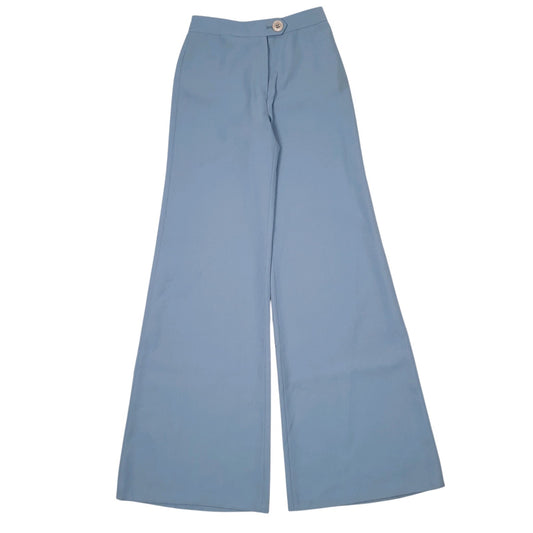 Womens Blue Trevira Vintage Formal Trousers