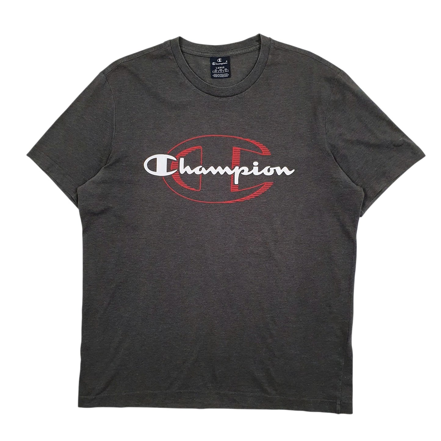 Mens Grey Champion  Short Sleeve T Shirt