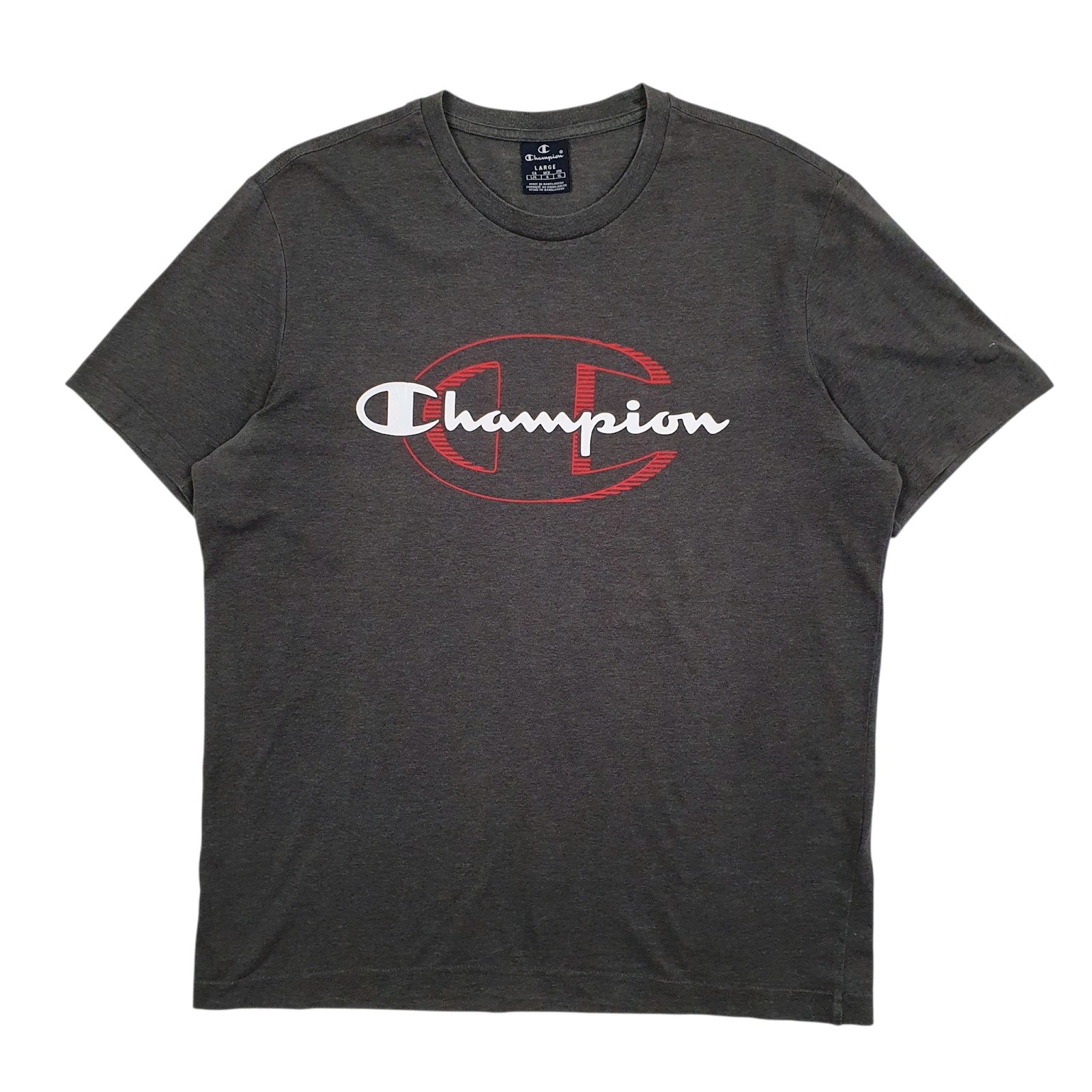 Mens Grey Champion  Short Sleeve T Shirt