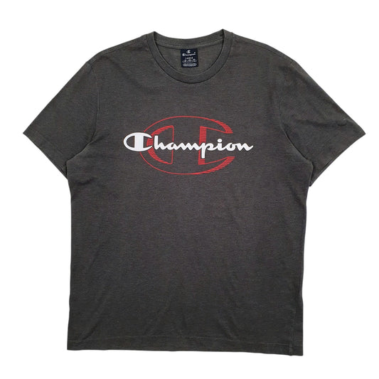 Mens Grey Champion  Short Sleeve T Shirt