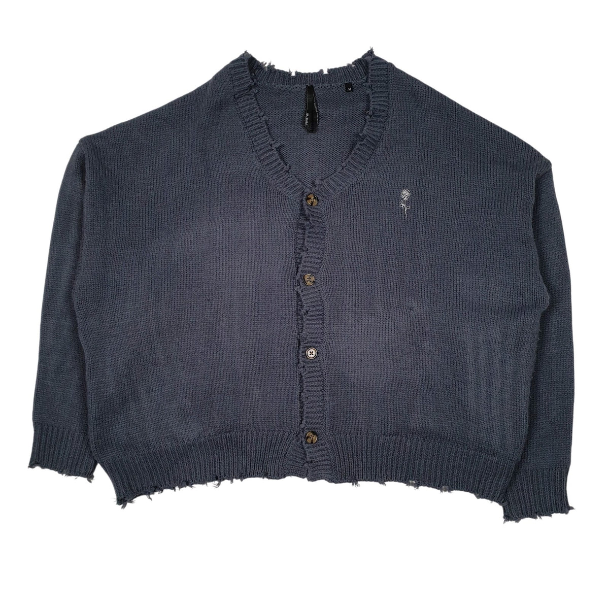 Womens Blue Halham Knit Cardigan Jumper