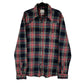 Mens Navy Selected Homme Flannel Plaid Western Long Sleeve Shirt