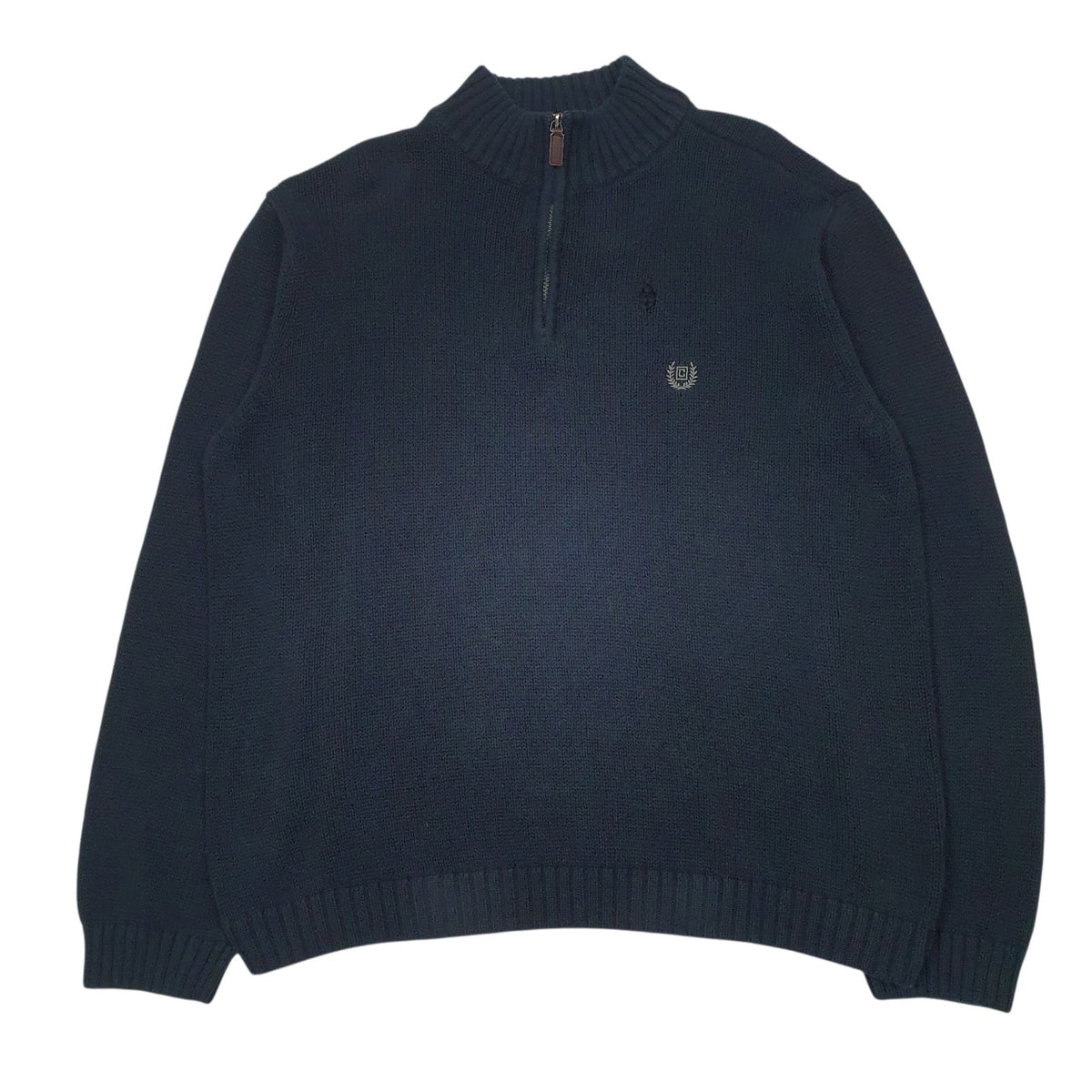 Mens Navy Chaps  Quarter Zip Jumper