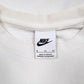 Mens White Nike Spellout Crewneck Jumper