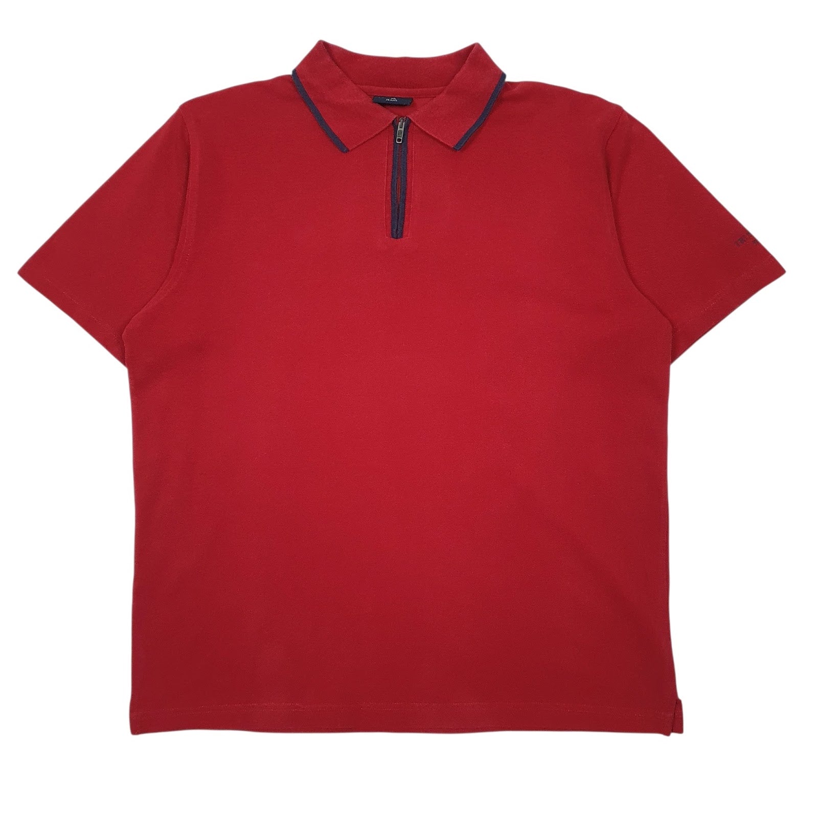 Mens Red Trussardi  Short Sleeve Polo Shirt