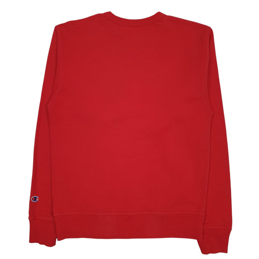 Mens Red Champion  Crewneck Jumper