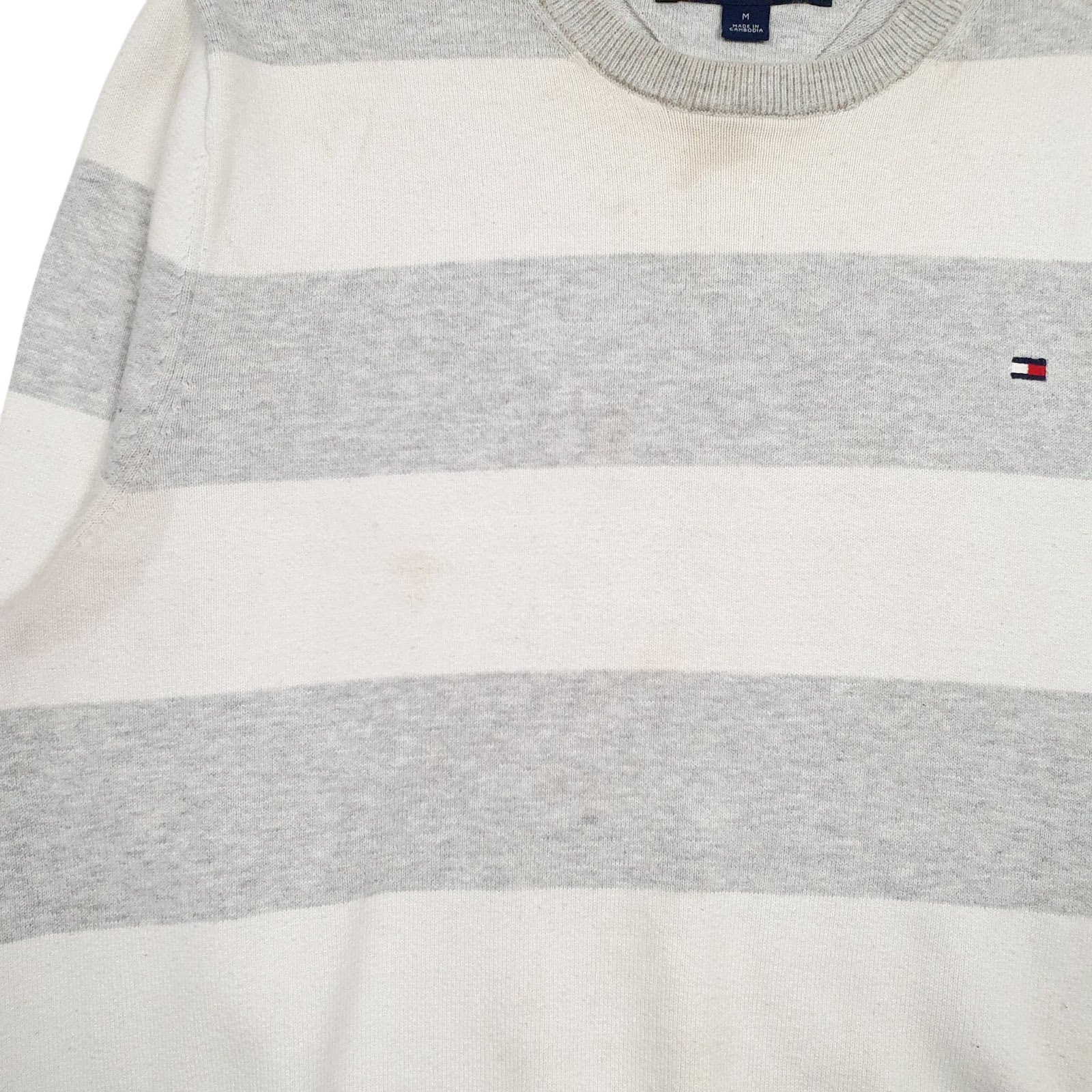 Mens Grey Tommy Hilfiger  Crewneck Jumper