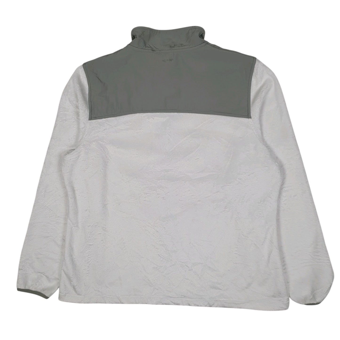 Womens White Fila  Full Zip Jumper