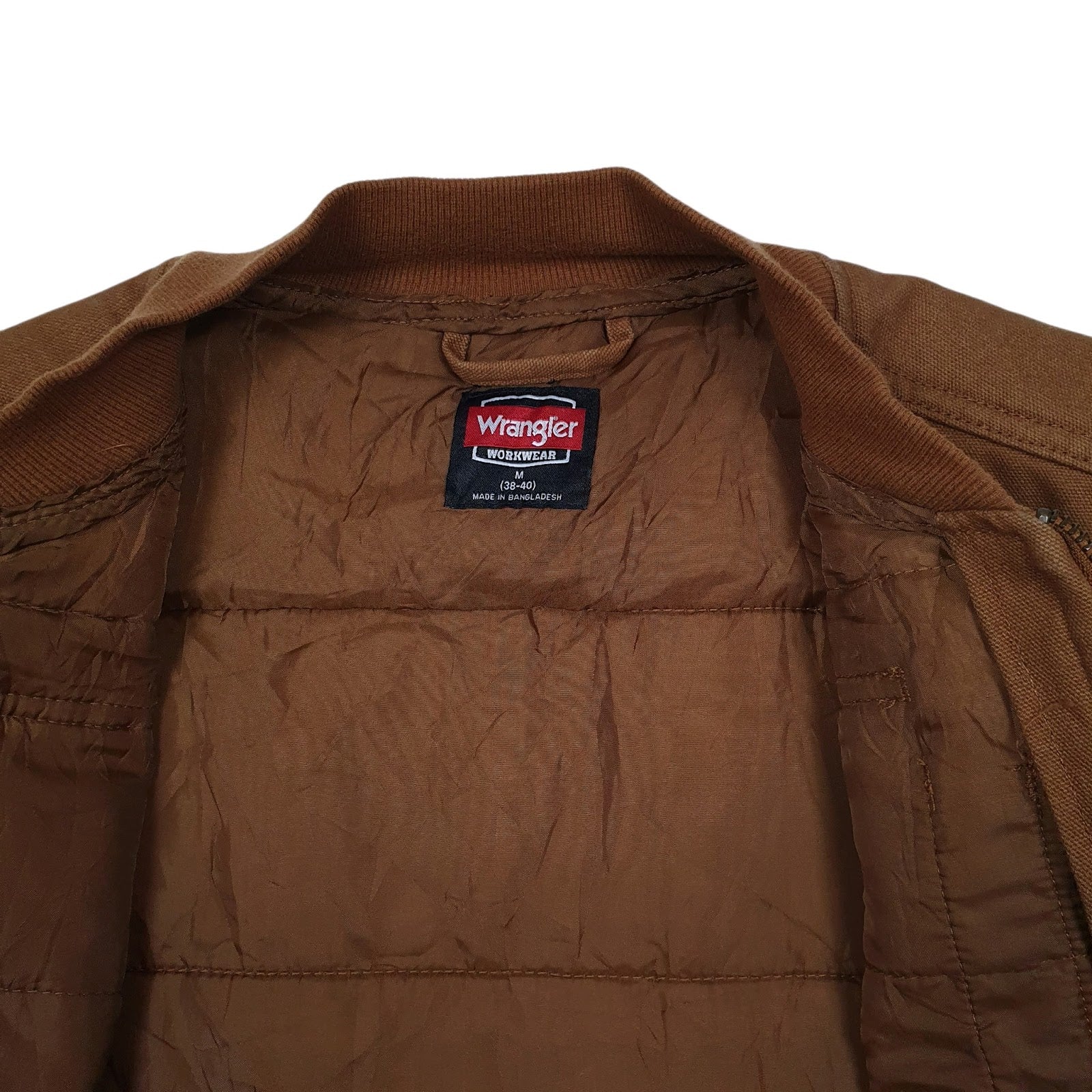 Mens Brown Wrangler Vest Bodywarmer Workwear  Coat
