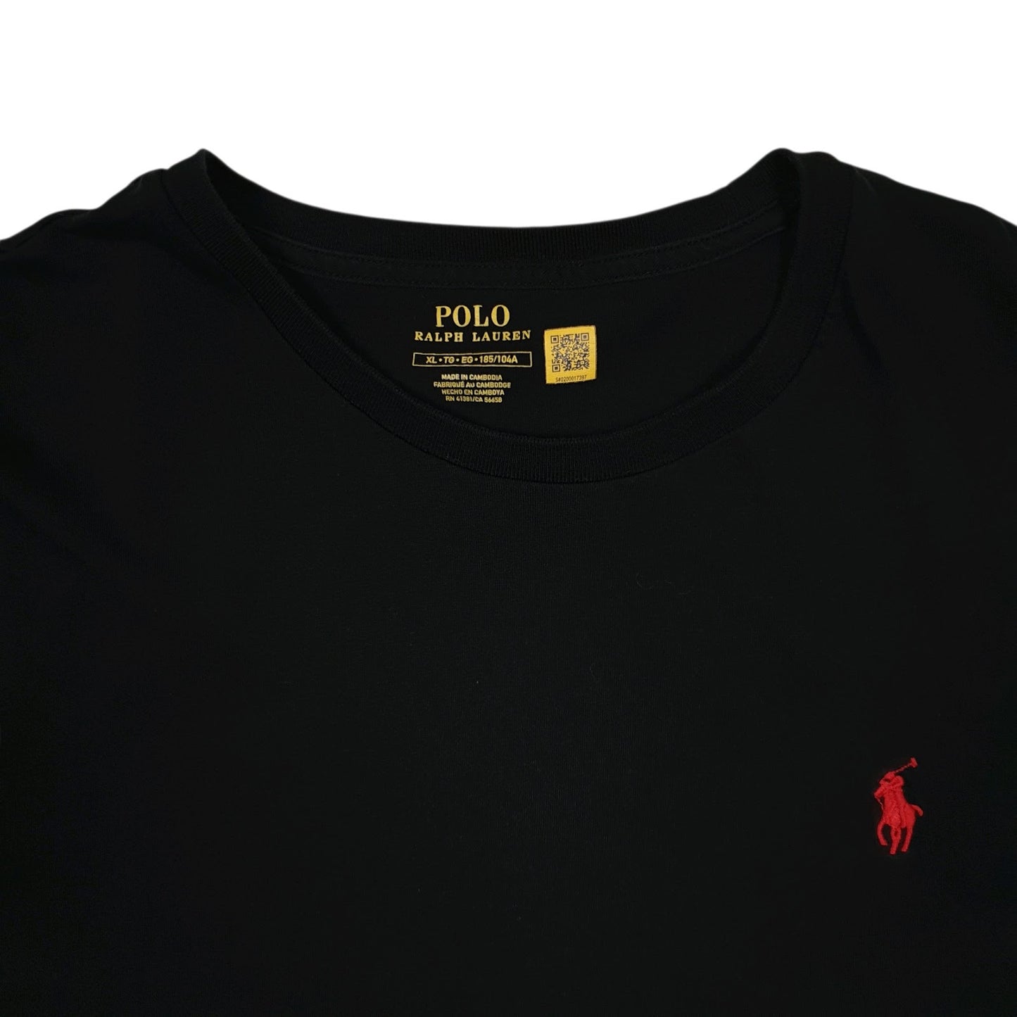 Mens Black Polo Ralph Lauren   T Shirt