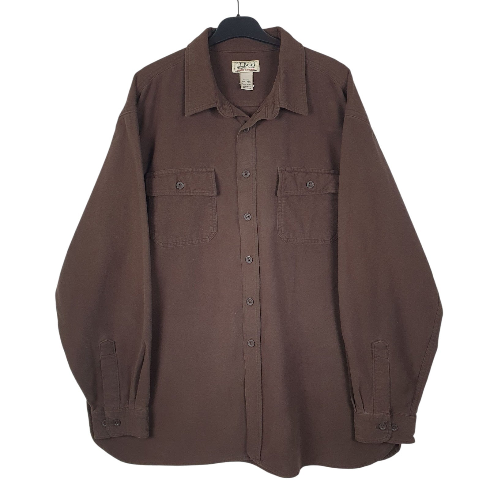 Mens Brown L.L.Bean  Long Sleeve Shirt