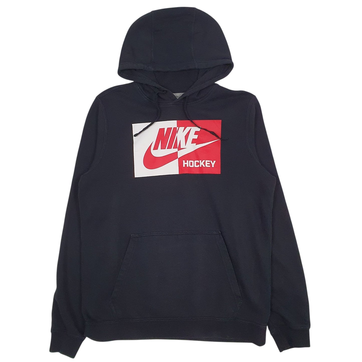 Mens Black Nike Spellout Hockey Hoodie Jumper