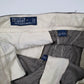 Mens Grey Polo Ralph Lauren Vintage 90s Check Double Pleated  Trousers