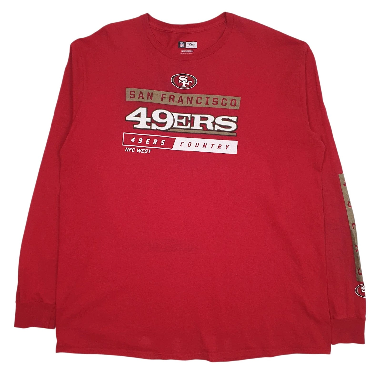 Mens Red NFL San Francisco 49ers Long Sleeve T Shirt