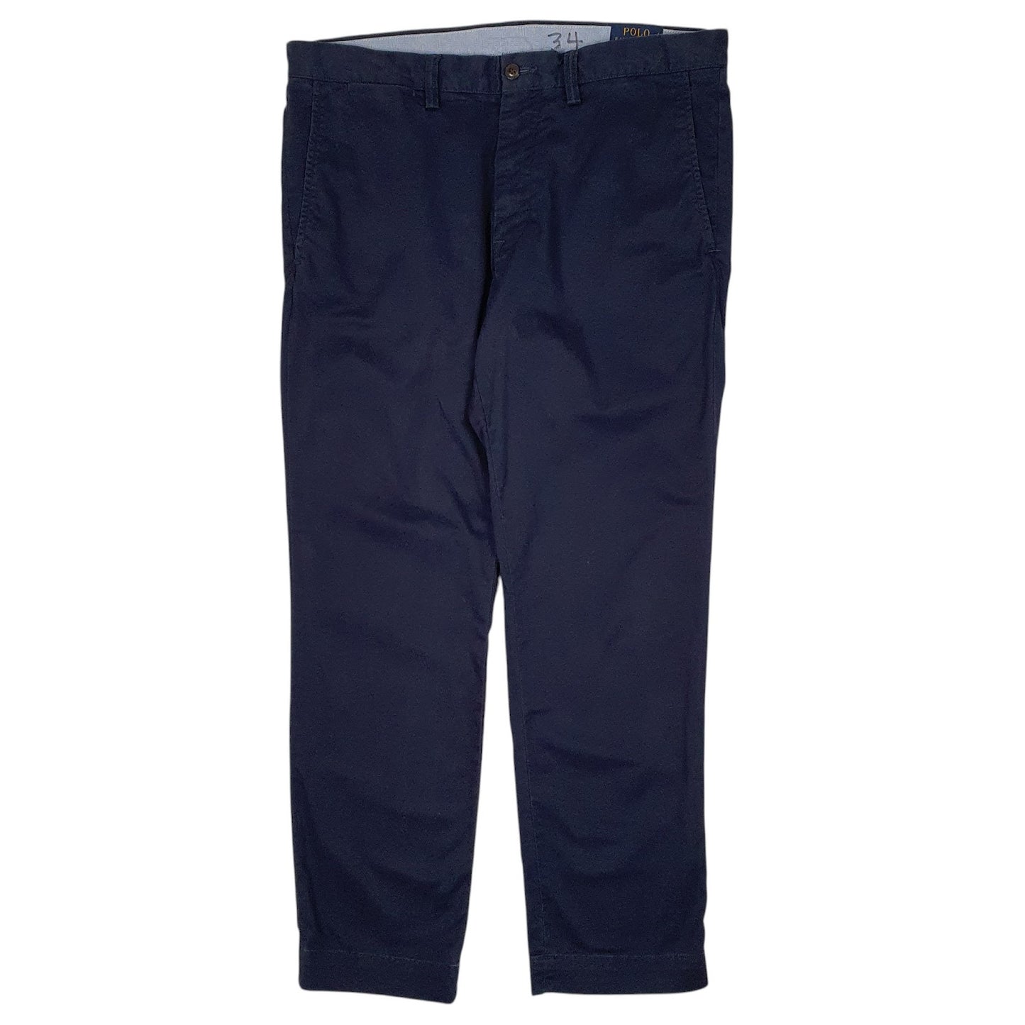 Mens Navy Polo Ralph Lauren Stretch Slim Fit Chino Trousers