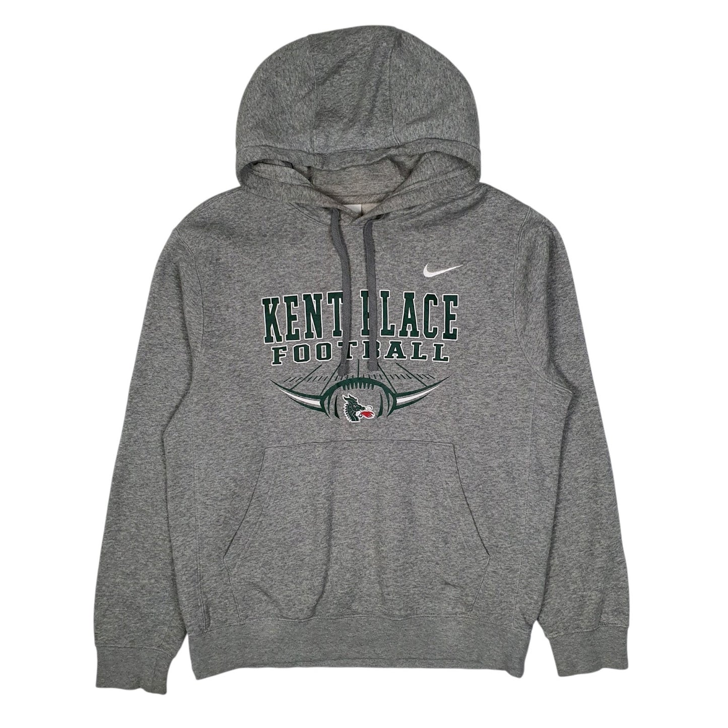 Mens Grey Nike Kent Place Football Hoodie Jumper