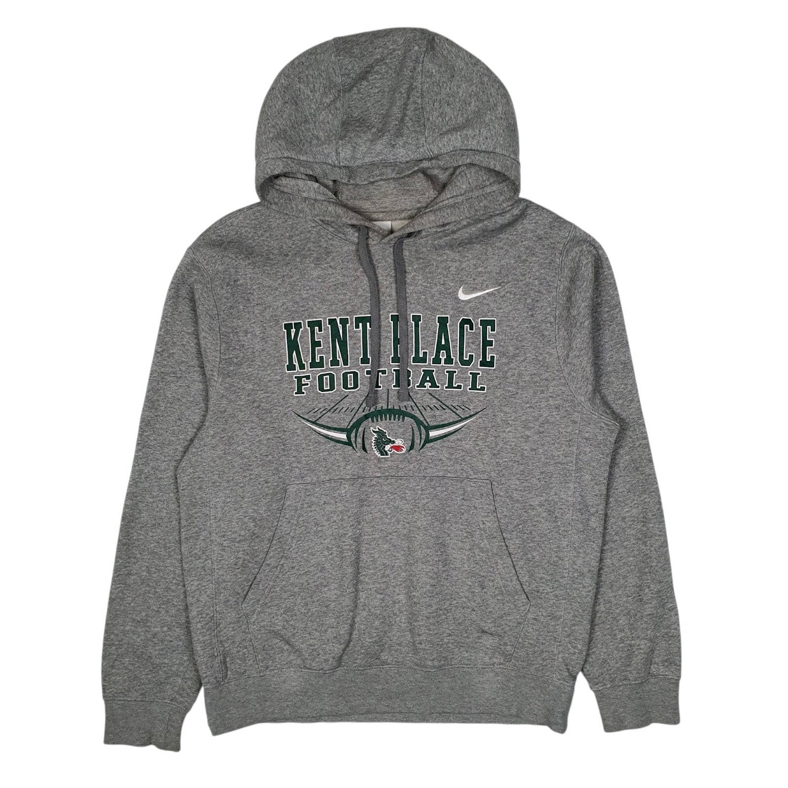 Mens Grey Nike Kent Place Football Hoodie Jumper