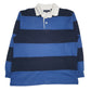 Mens Blue Siegfried Rugby Long Sleeve Polo Shirt