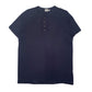 Womens Navy Armani Henley Short Sleeve T Shirt