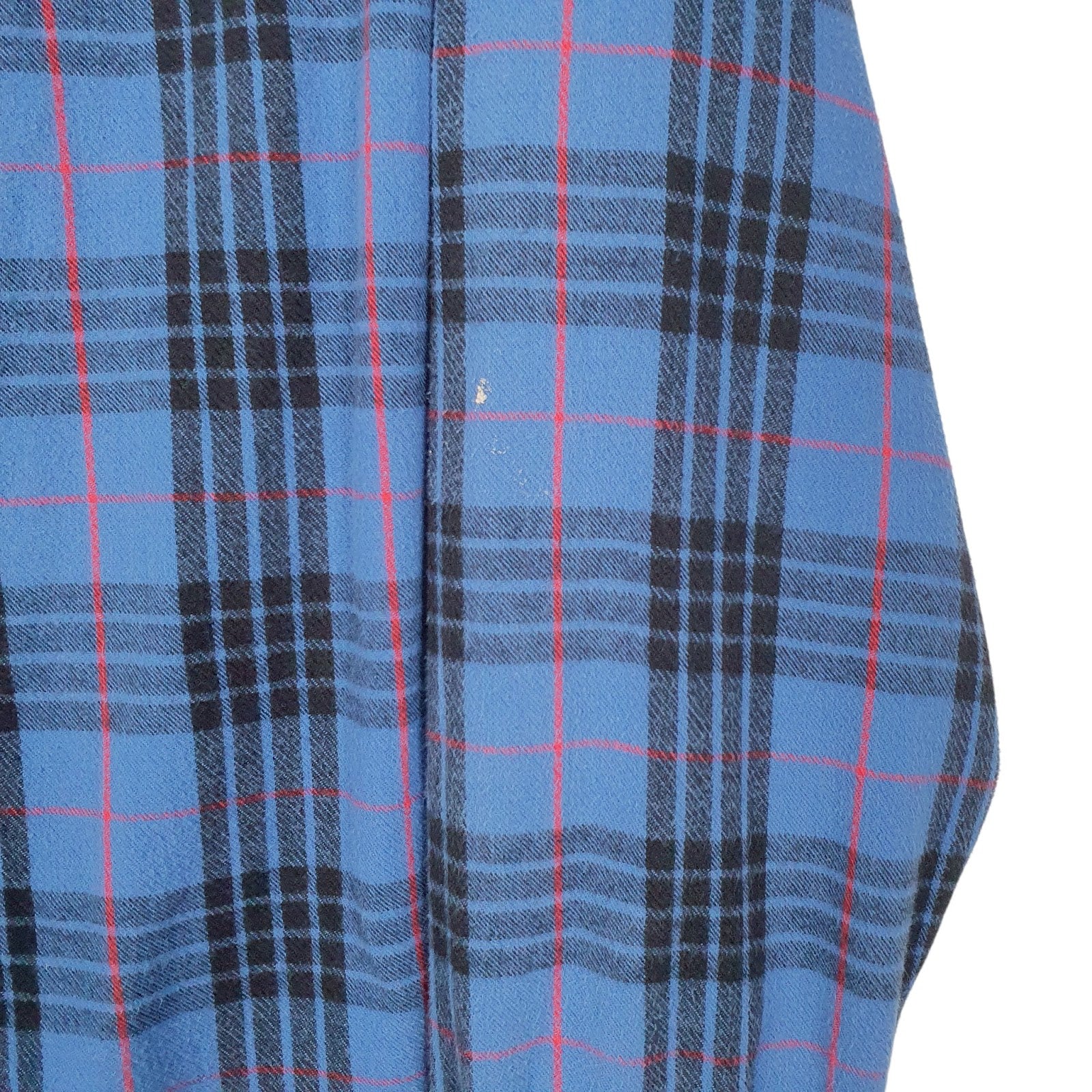 Mens Blue L.L.Bean Flannel  Shirt