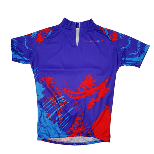 Mens Purple Optimalp Cycling Jersey Short Sleeve T Shirt