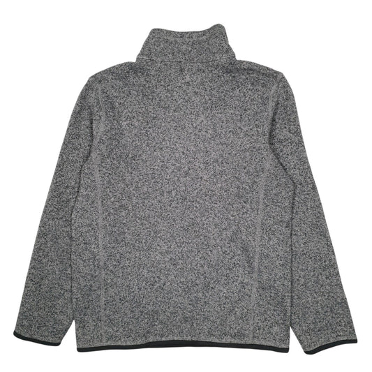 Womens Grey Patagonia Better Sweater Quarter Zip Jumper