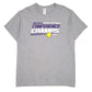 Mens Grey Gildan Buffalo Bison Softball Short Sleeve T Shirt