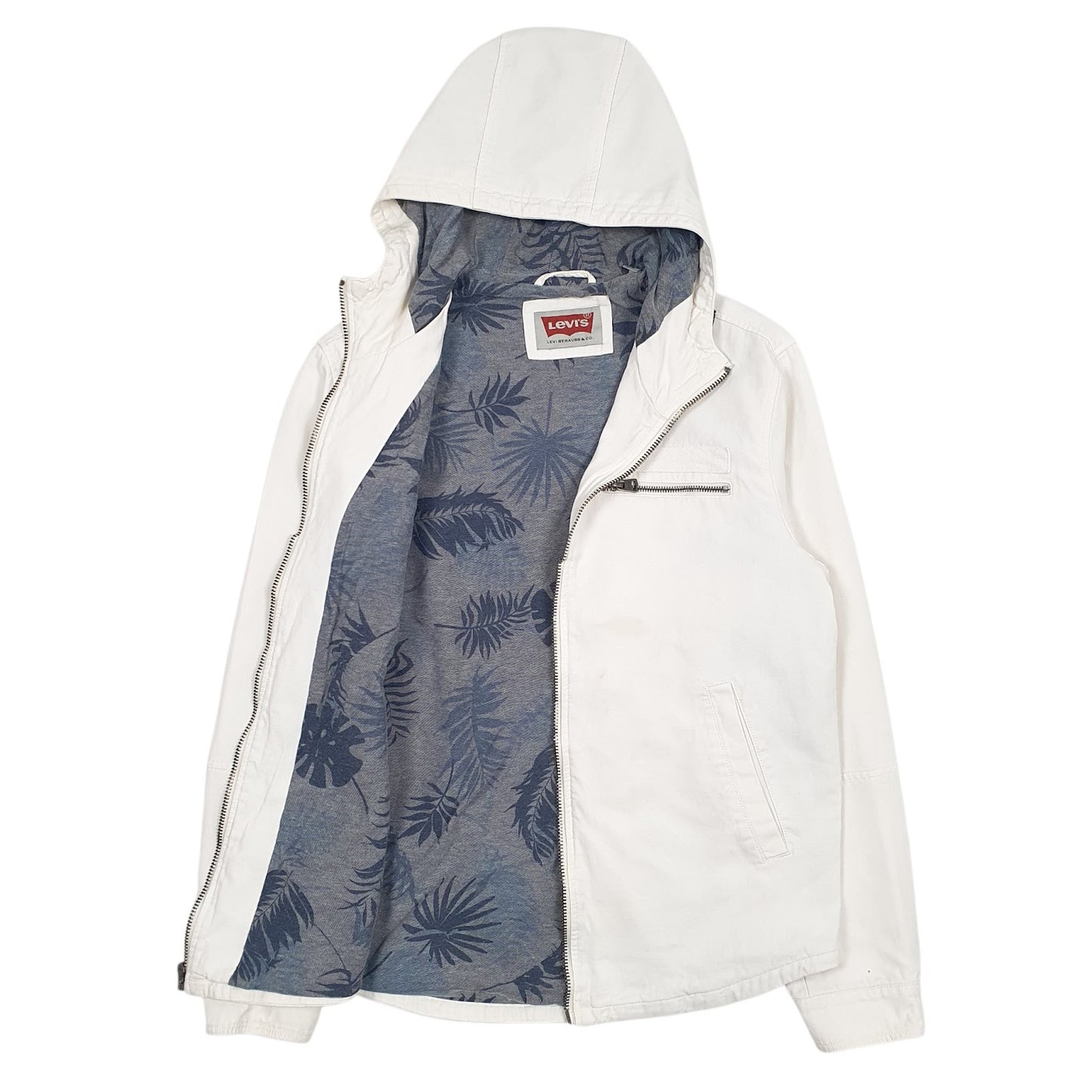 Mens White Levis   Coat