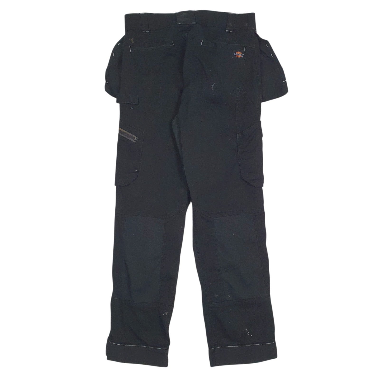 Mens Black Dickies Workwear Double Knees  Trousers