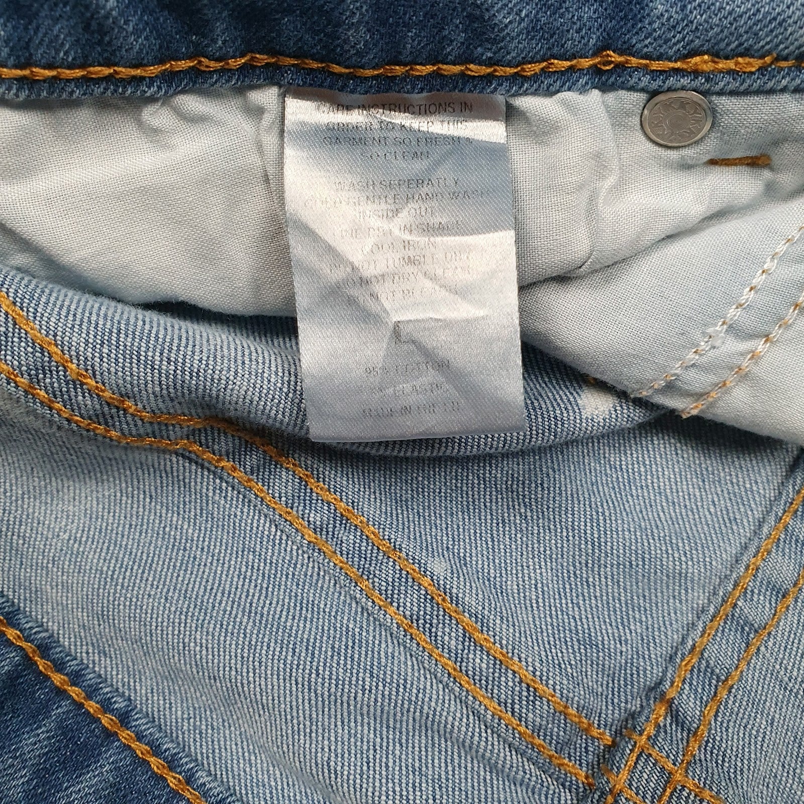 Womens Blue Lakenzie Distressed  Shorts