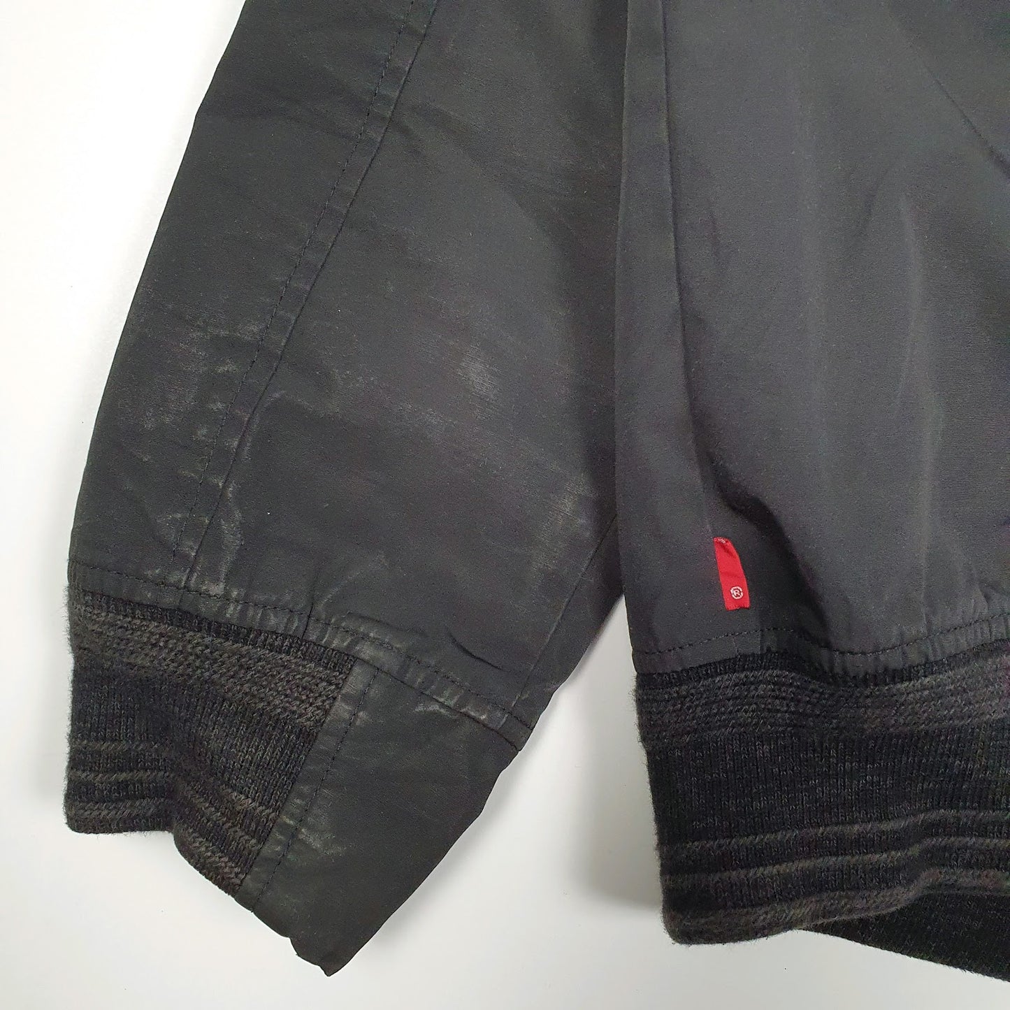 Mens Black Levis Windbreaker  Coat