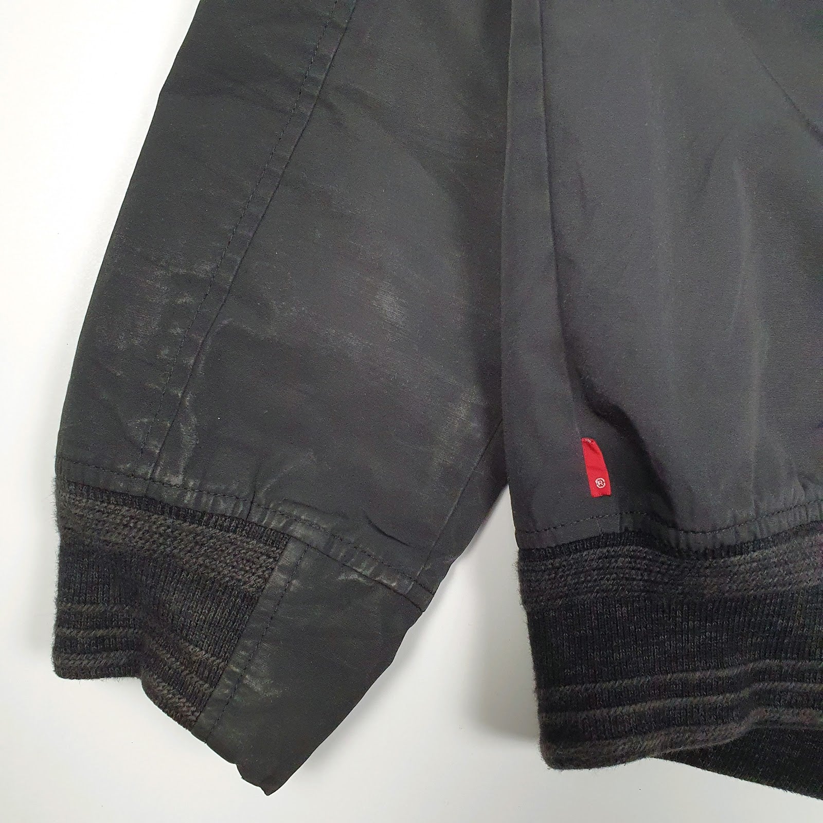 Mens Black Levis Windbreaker  Coat