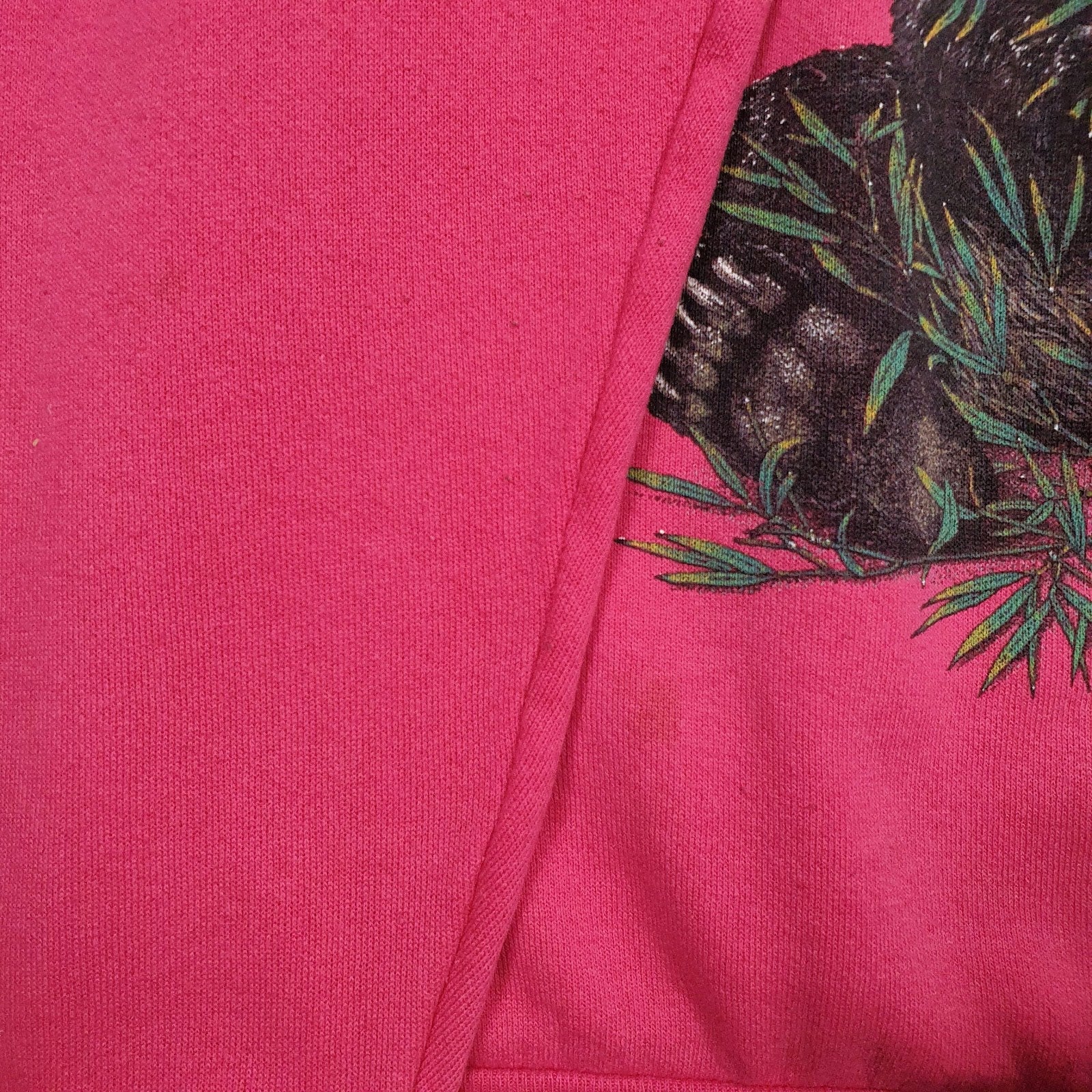 Womens Pink Tultex Graphic Vintage 90s Made In USA Crewneck Jumper
