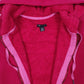 Womens Pink Champion Hoodie Sherpa Lined Thermal Full Zip Jumper