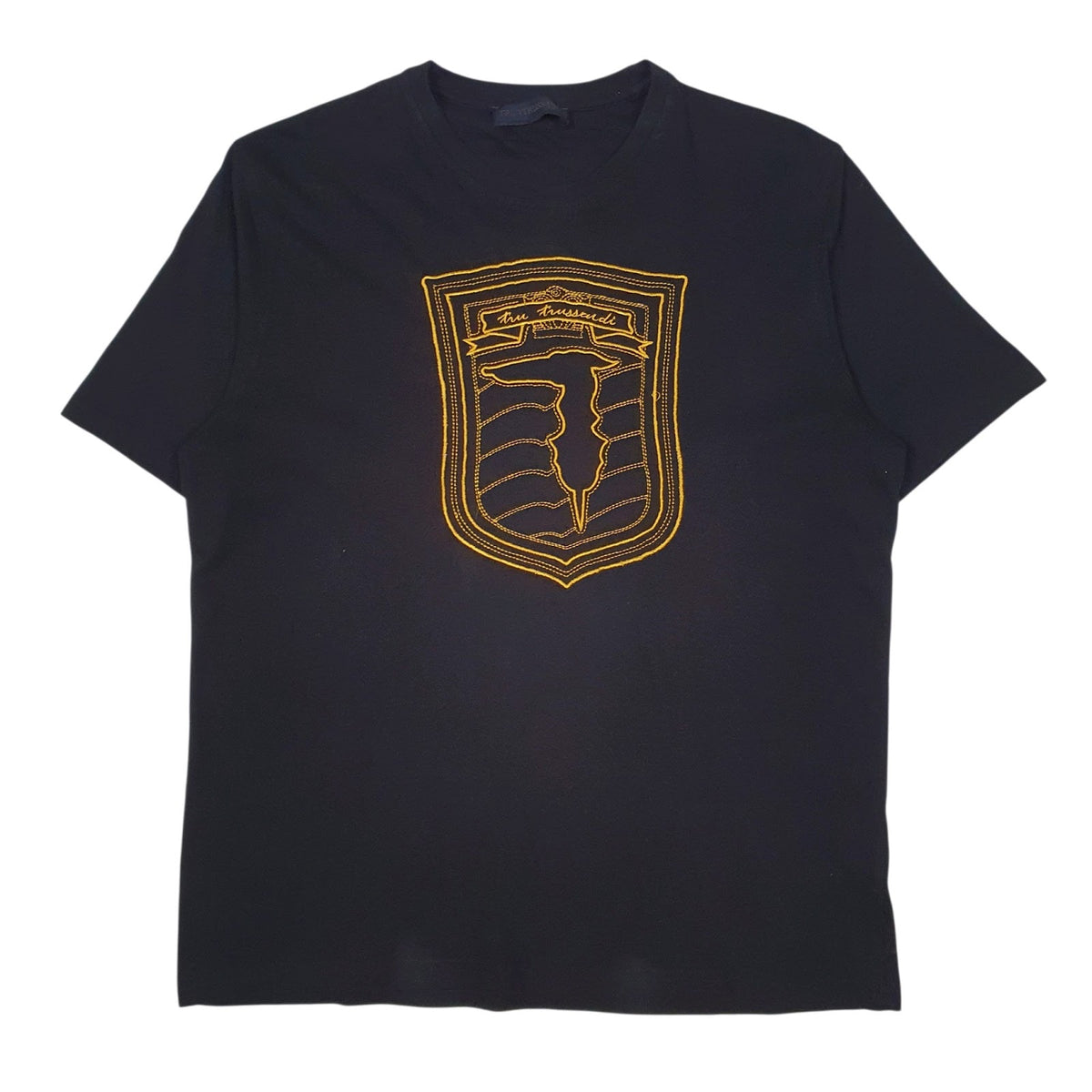 Mens Black Trussardi  Short Sleeve T Shirt