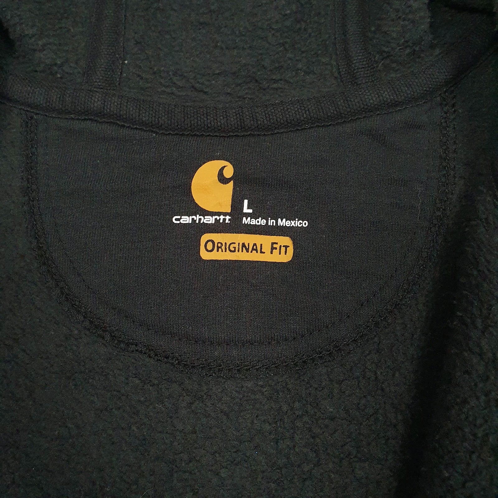 Mens Black Carhartt  Full Zip Jumper