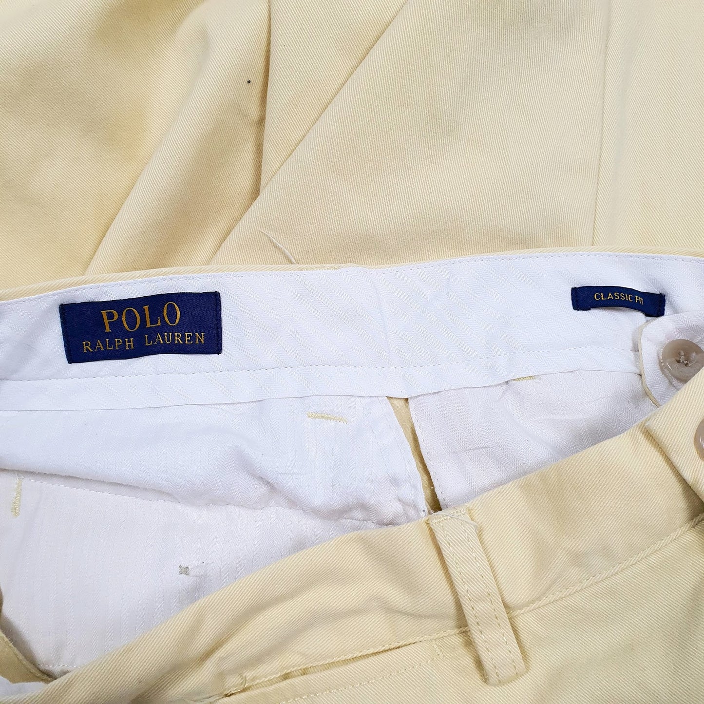 Mens Yellow Polo Ralph Lauren   Trousers