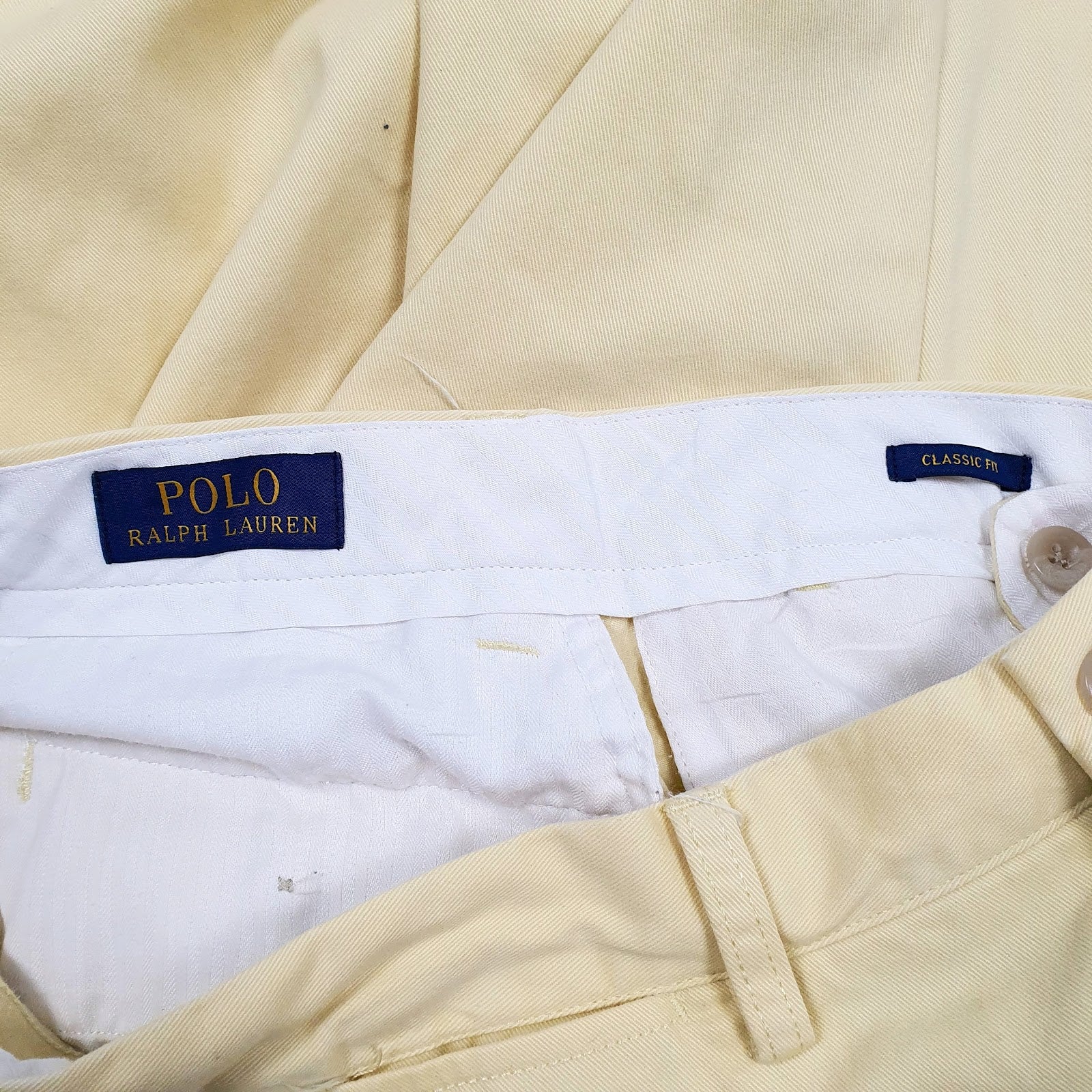 Mens Yellow Polo Ralph Lauren   Trousers