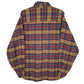 Mens Yellow Benetton Vintage Flannel  Shirt