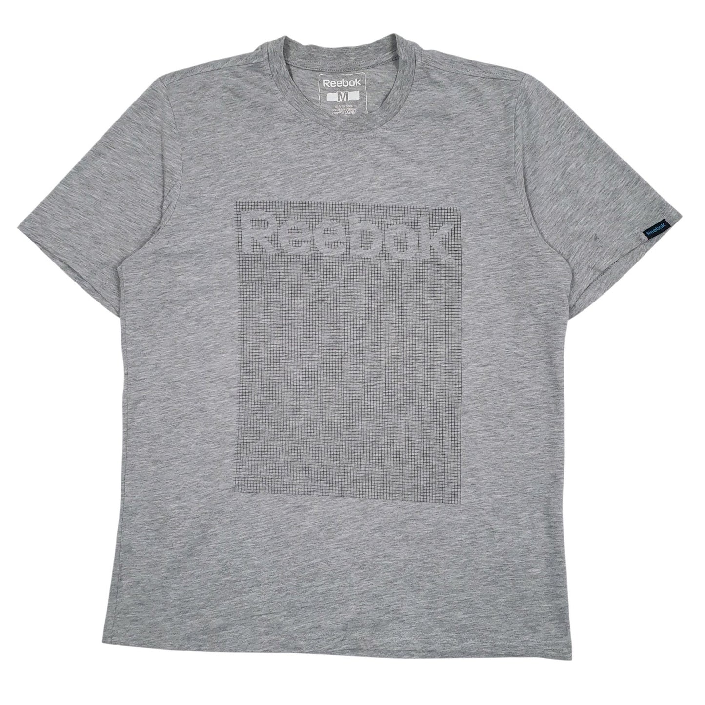 Mens Grey Reebok  Short Sleeve T Shirt
