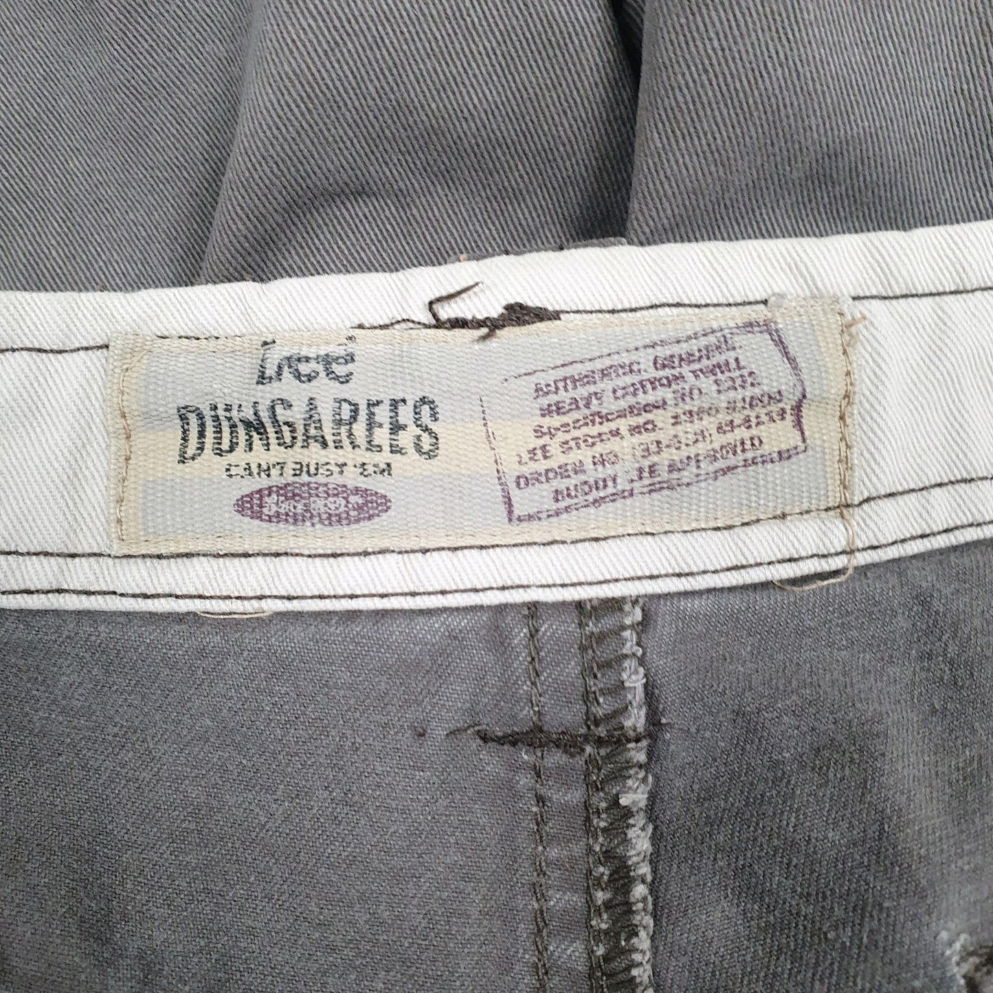 Mens Grey Lee Dungarees  Shorts