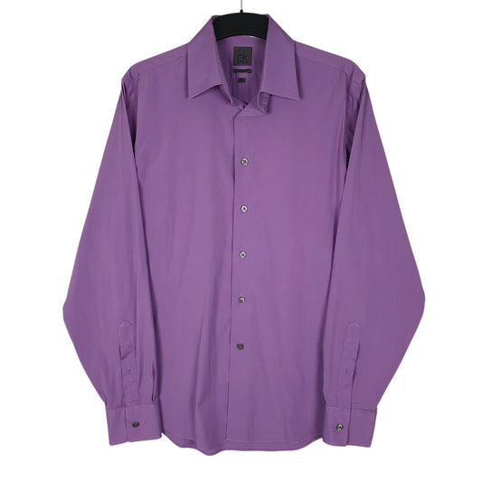 Mens Purple Calvin Klein  Long Sleeve Shirt