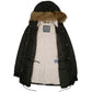 Mens Green Levis Sherpa Lined Hoodie Coat