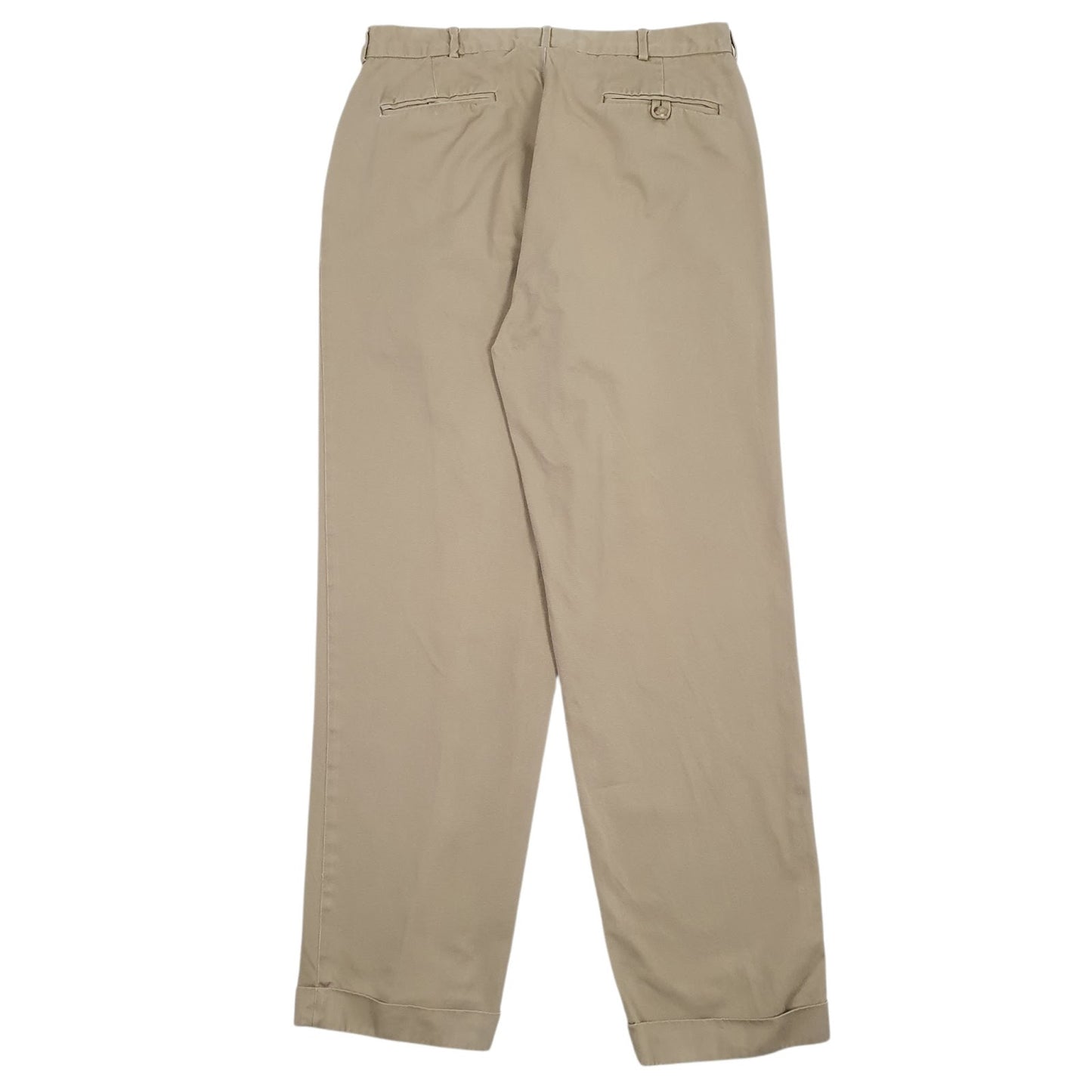 Mens Brown Polo Ralph Lauren Pleated  Trousers