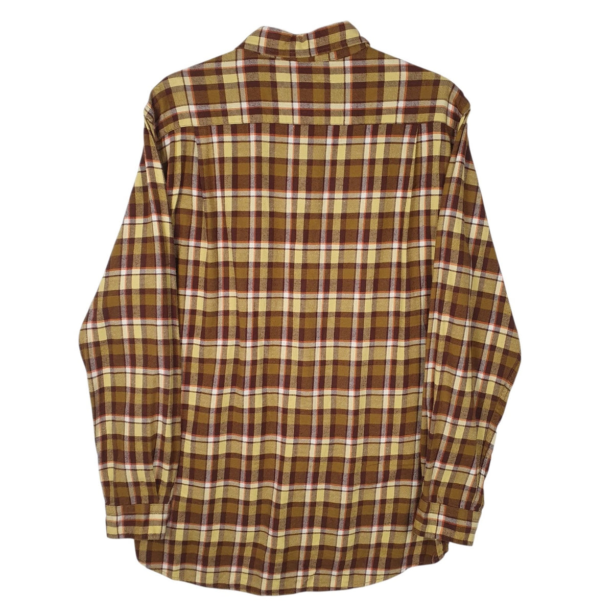 Mens Yellow Flannel Flannel  Shirt