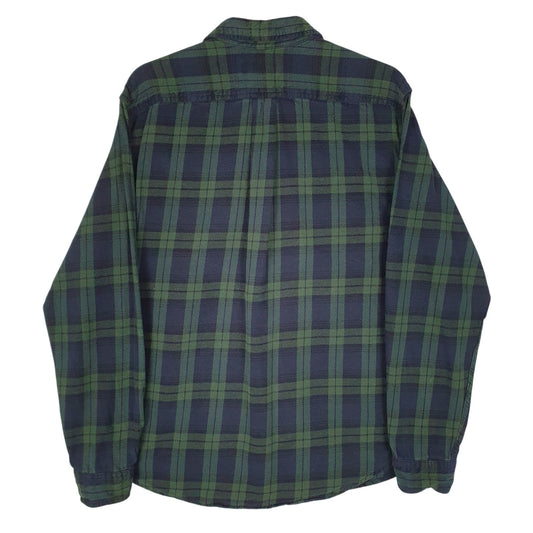 Mens Blue Eddie Bauer Flannel  Shirt
