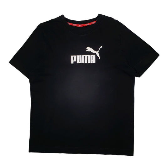 Mens Black Puma  Short Sleeve T Shirt